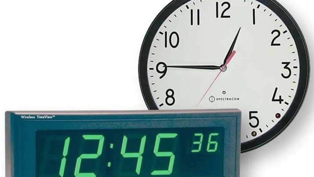 British schools replacing analog clocks with digital ones as...